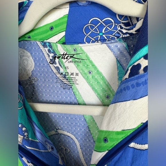 GOTTEX SLEEVELESS DRESS- BLUE MULTI XS - Picture 3 of 8